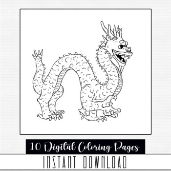 Dragons coloring pages for kids color mythology creatures activities worksheets