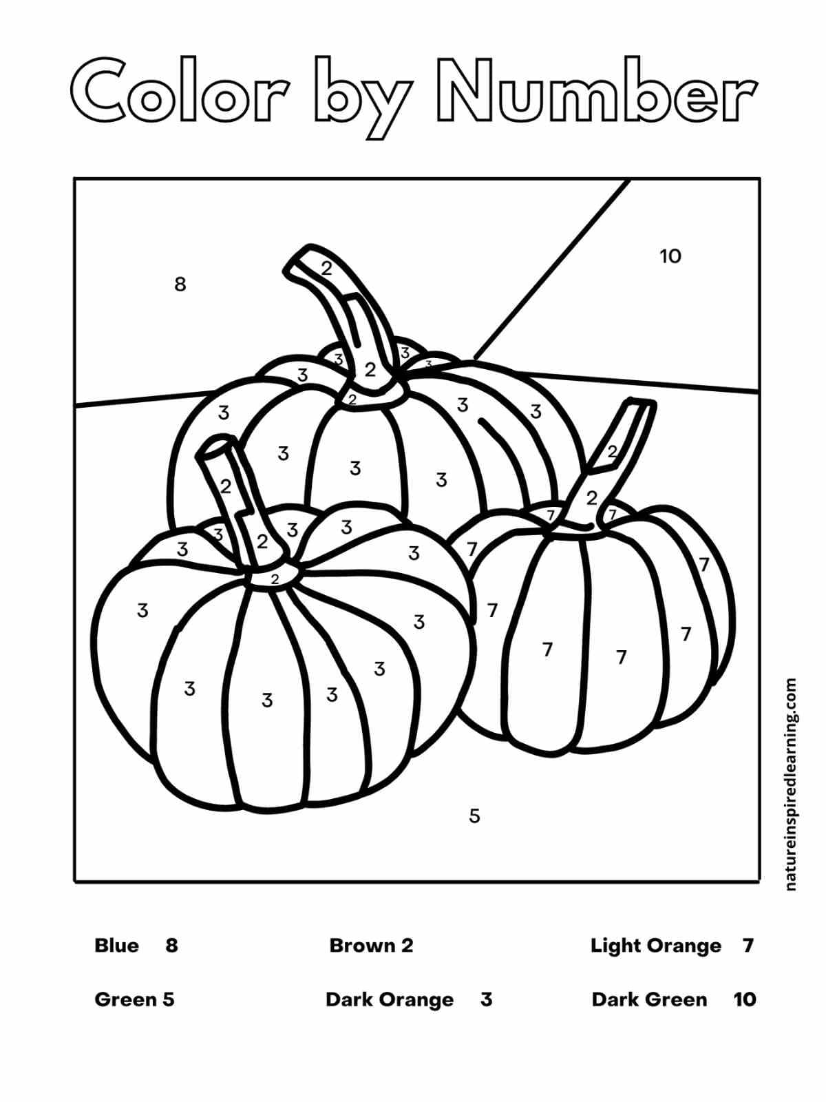 Fall color by number