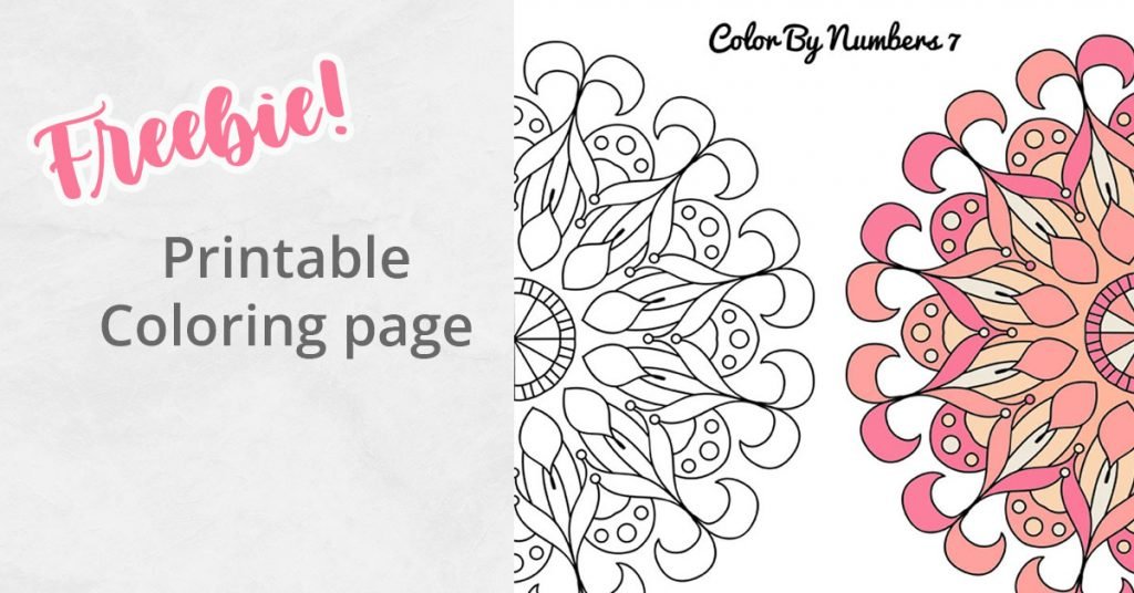 Printable mandalas coloring pages number