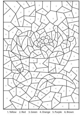Coloring pages color by number