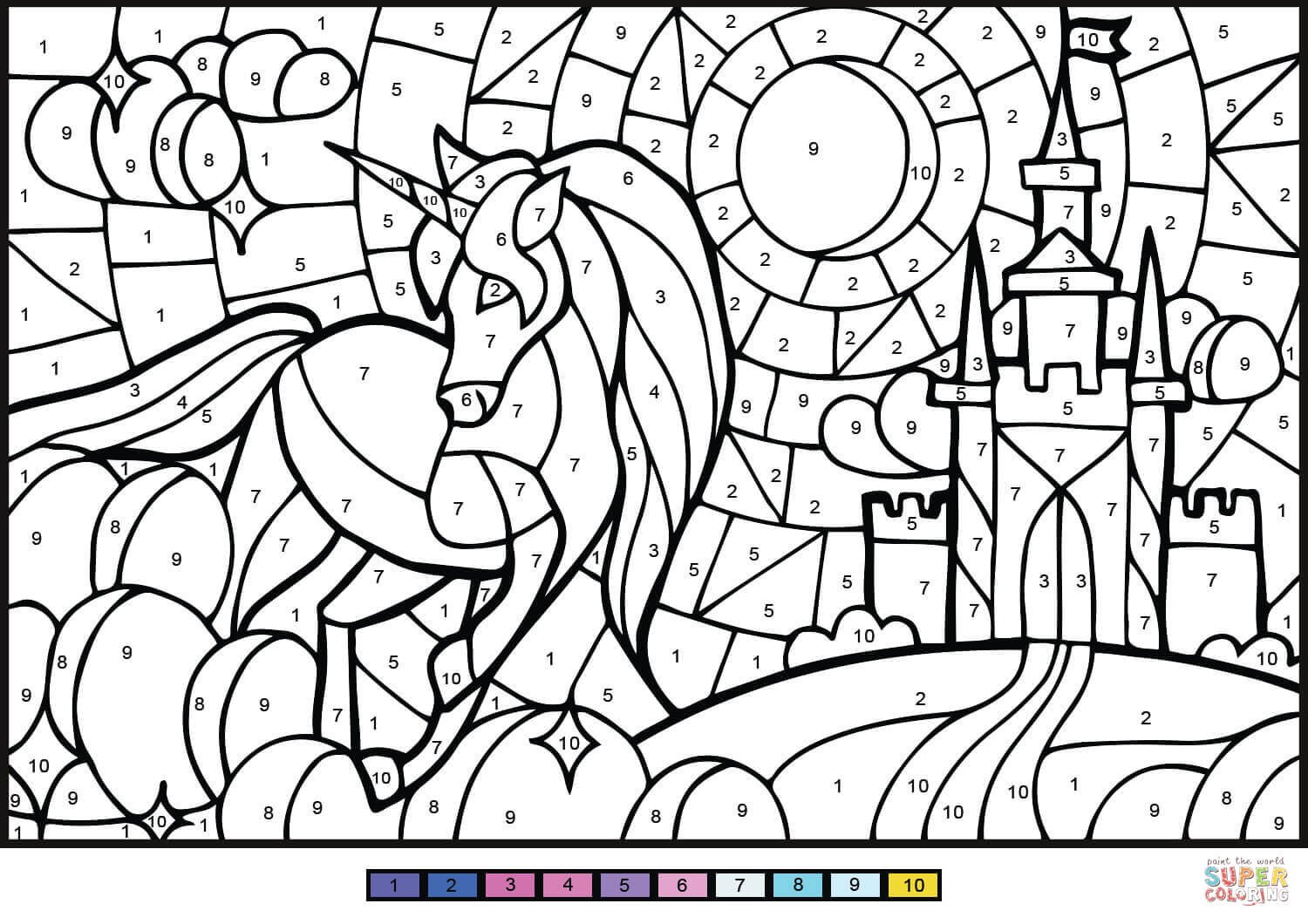 Printable color by numbers pages â stephens place