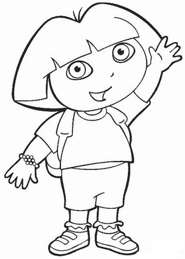 Dora the explorer coloring pages