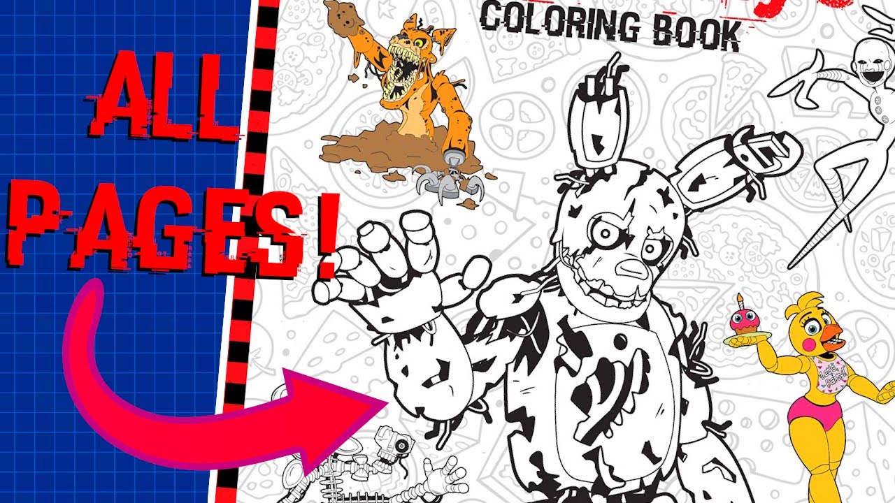 Five nights at freddys coloring book review