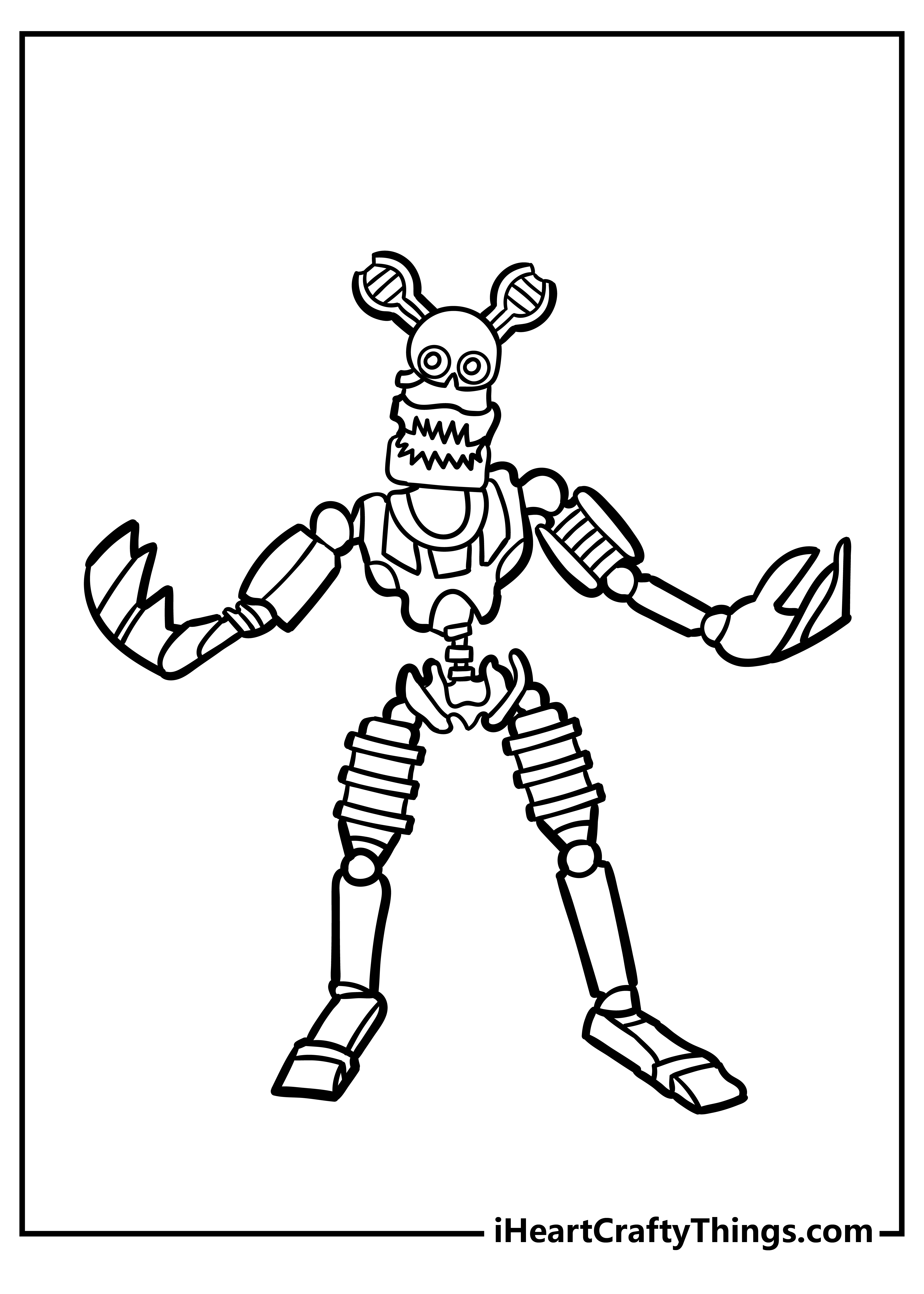 Five nights at freddys coloring pages free printables