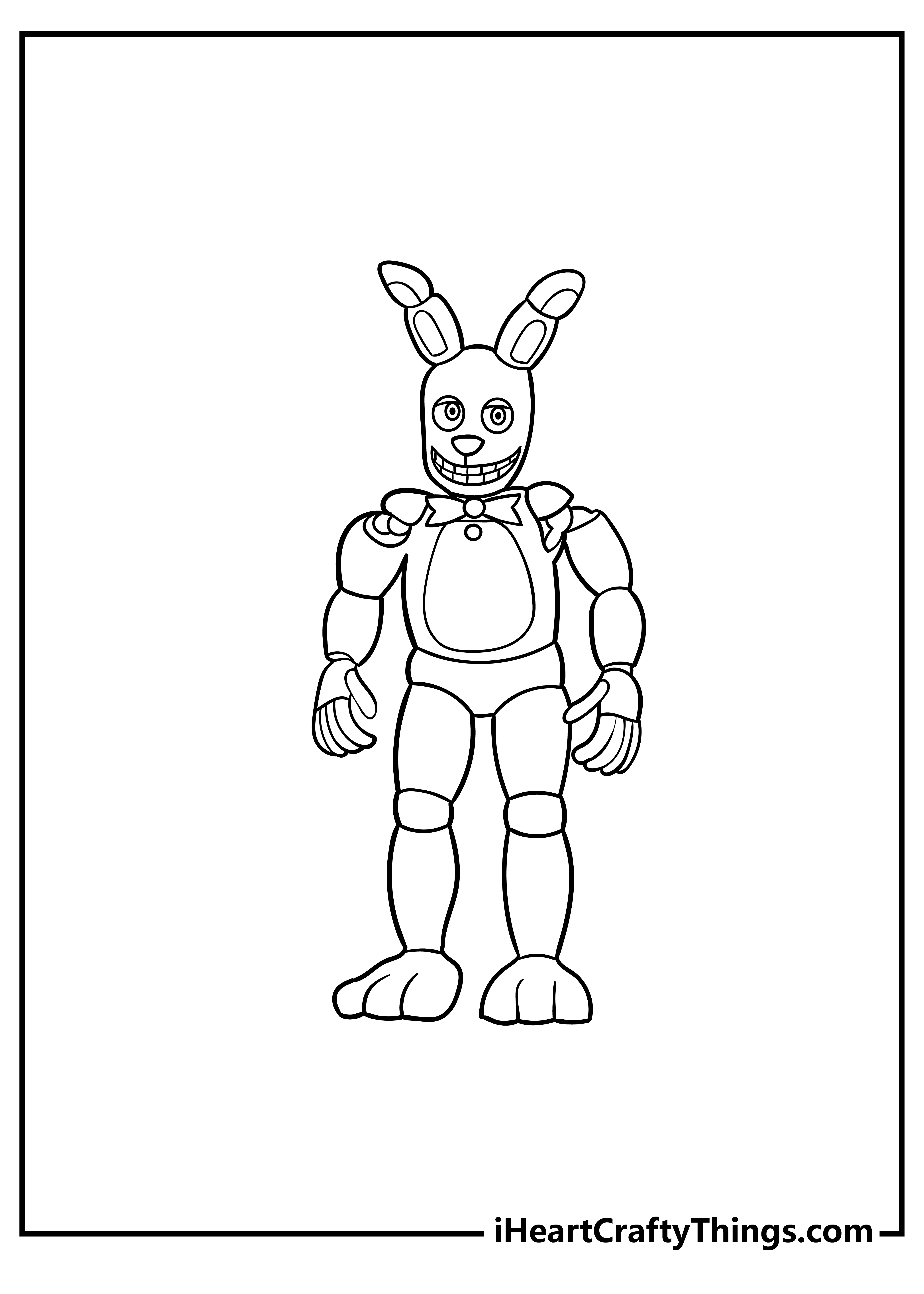 Five nights at freddys coloring pages free printables