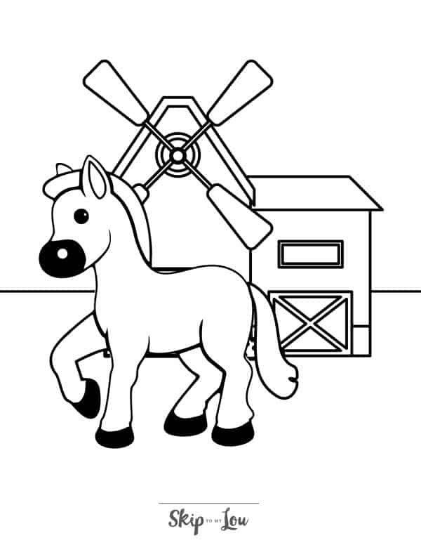 Horse coloring pages skip to my lou