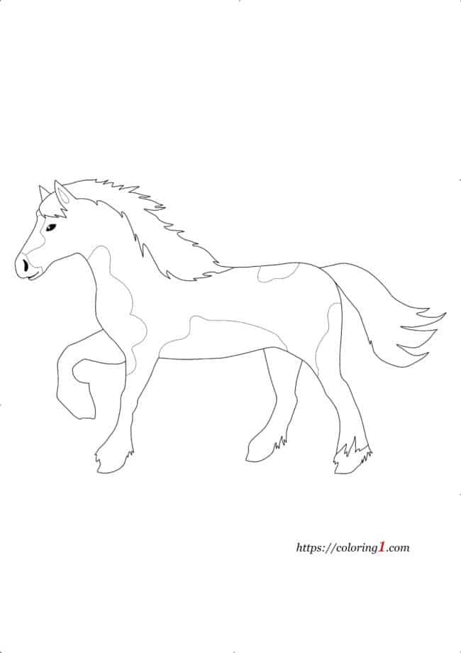 Horse coloring pages