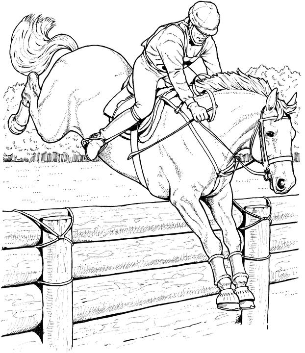 Free horse coloring pages