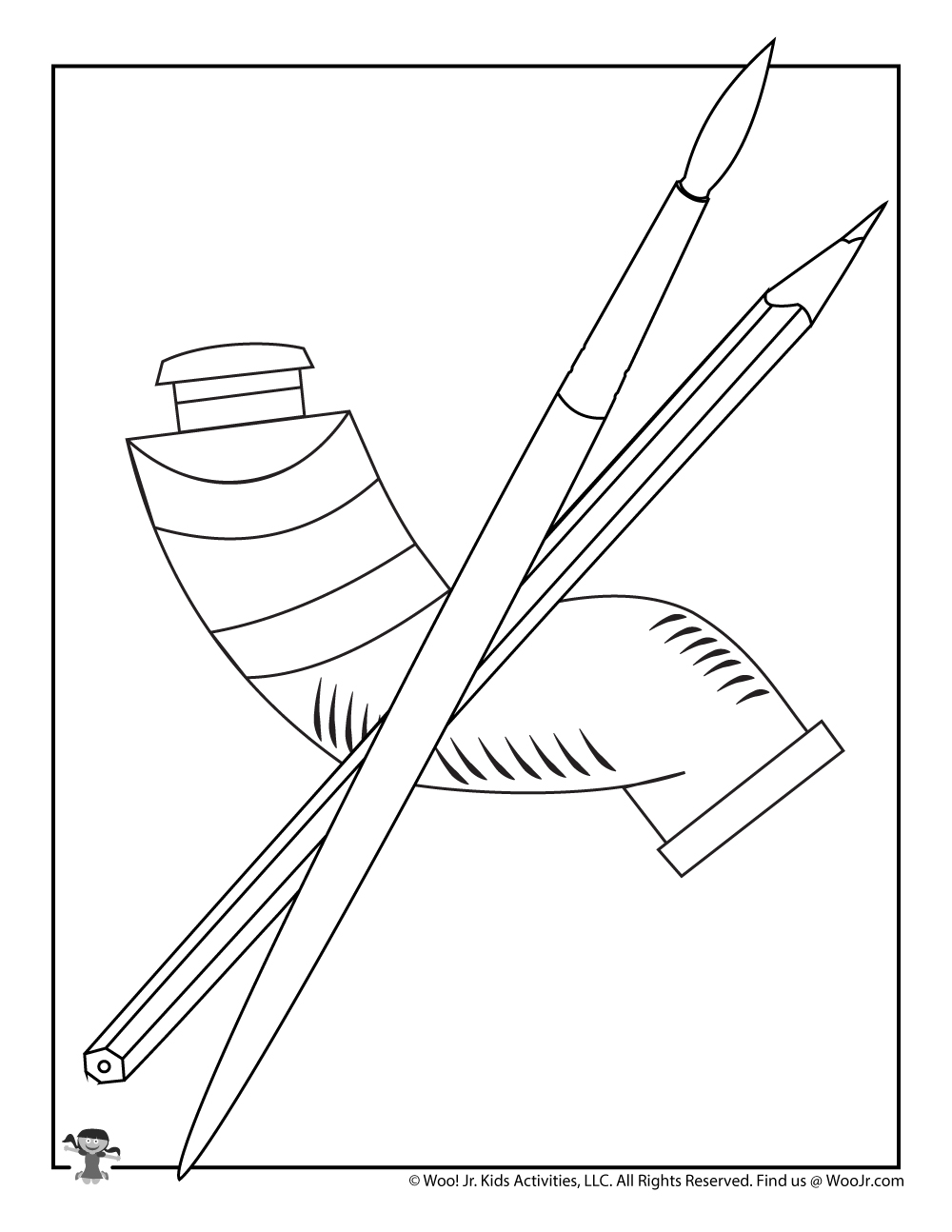 Printable art coloring pages woo jr kids activities childrens publishing