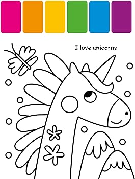 My first painting book magical unicorns easy