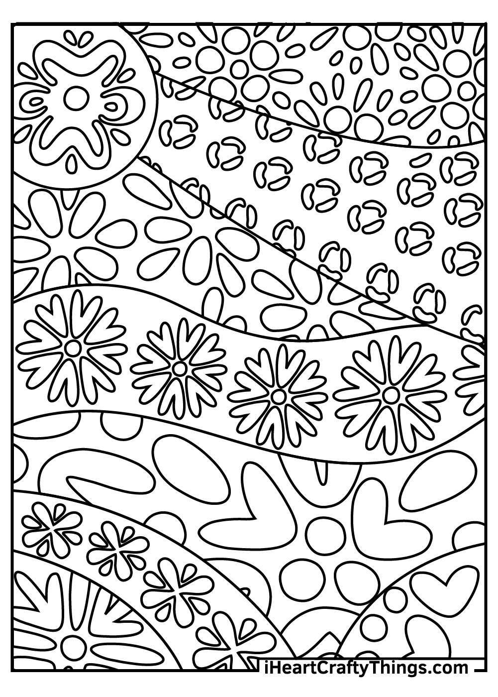 Abstract coloring pages free printables