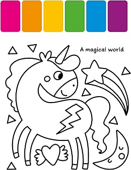 My first painting book magical unicorns easy