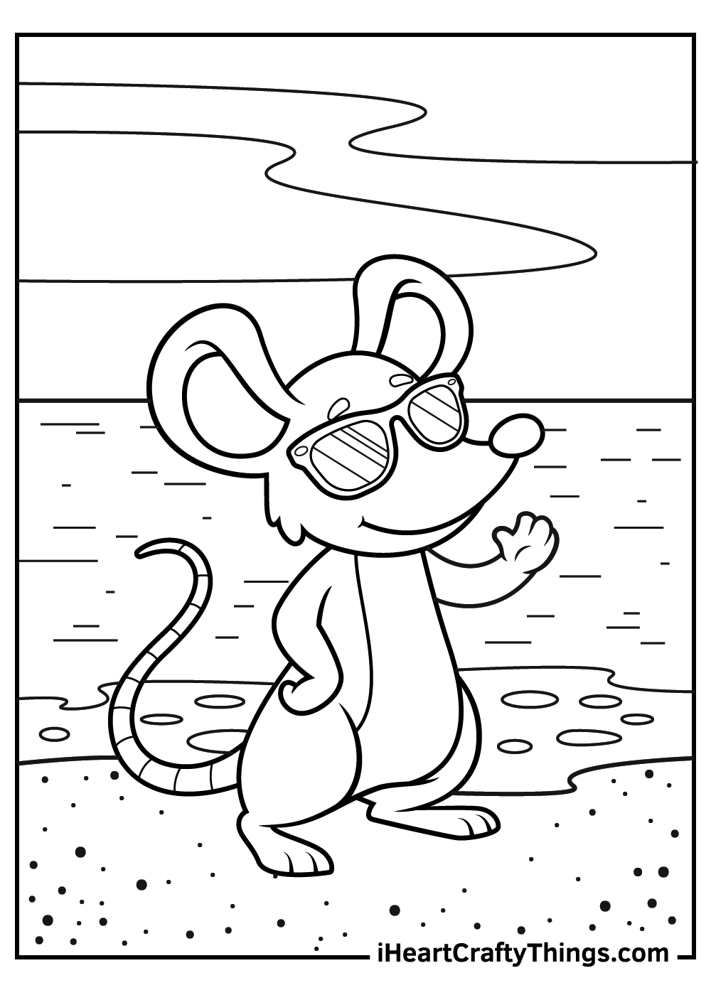 Mouse coloring pages free printables