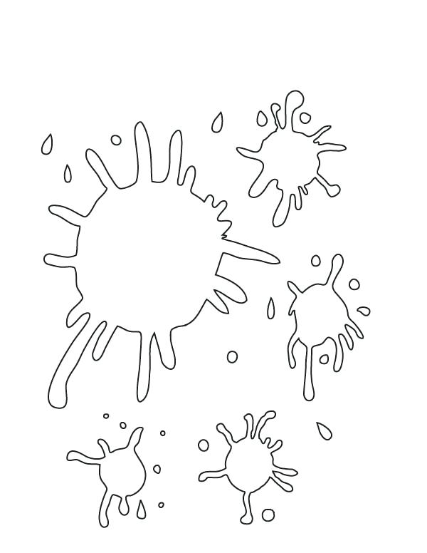 Free printable paint splatter template