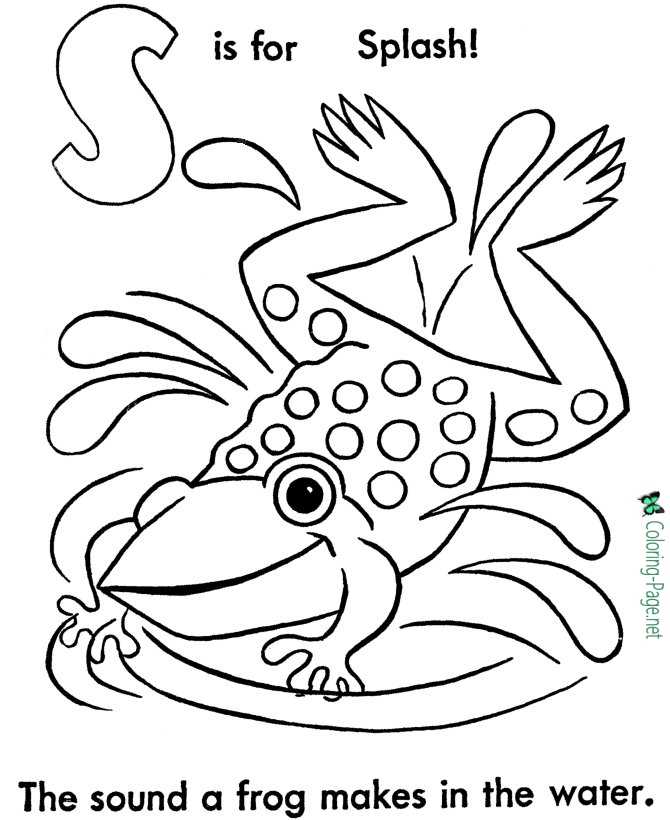 Frog coloring pages