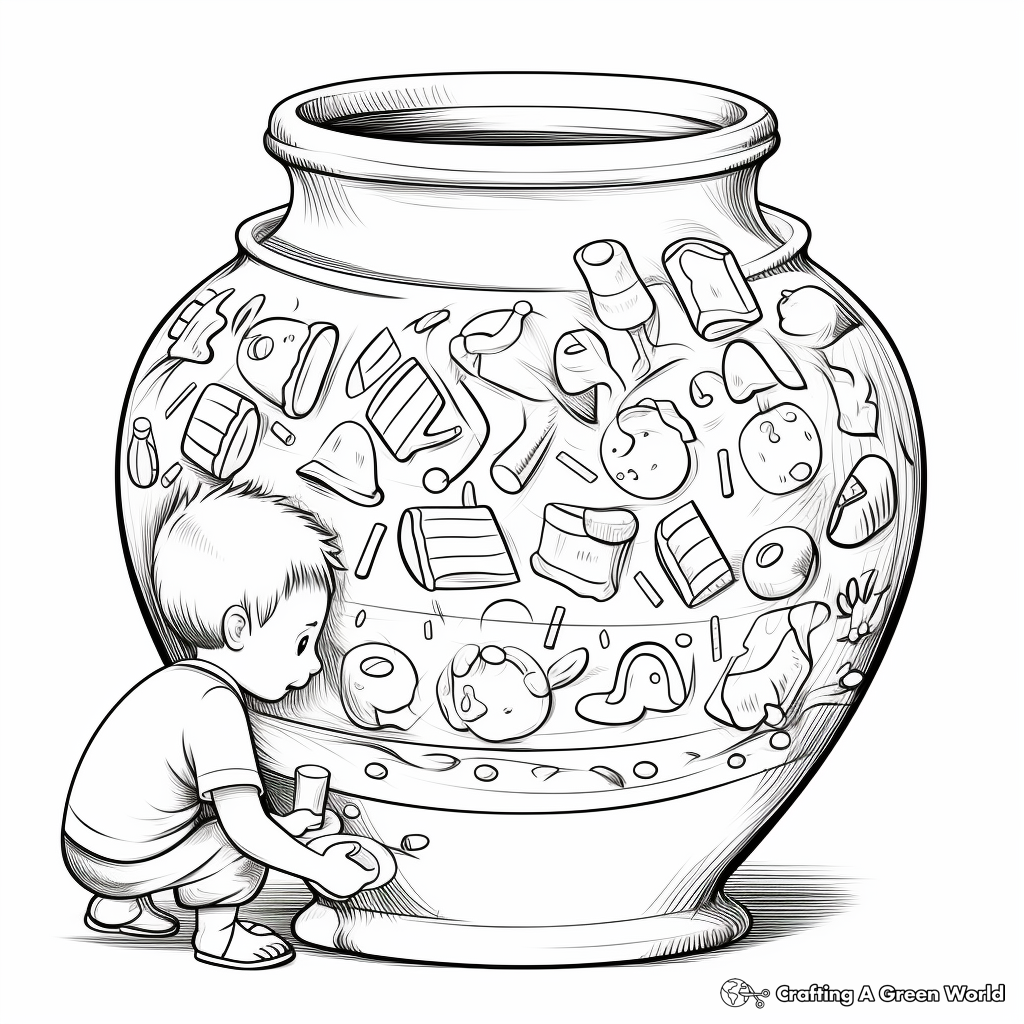 Pottery coloring pages