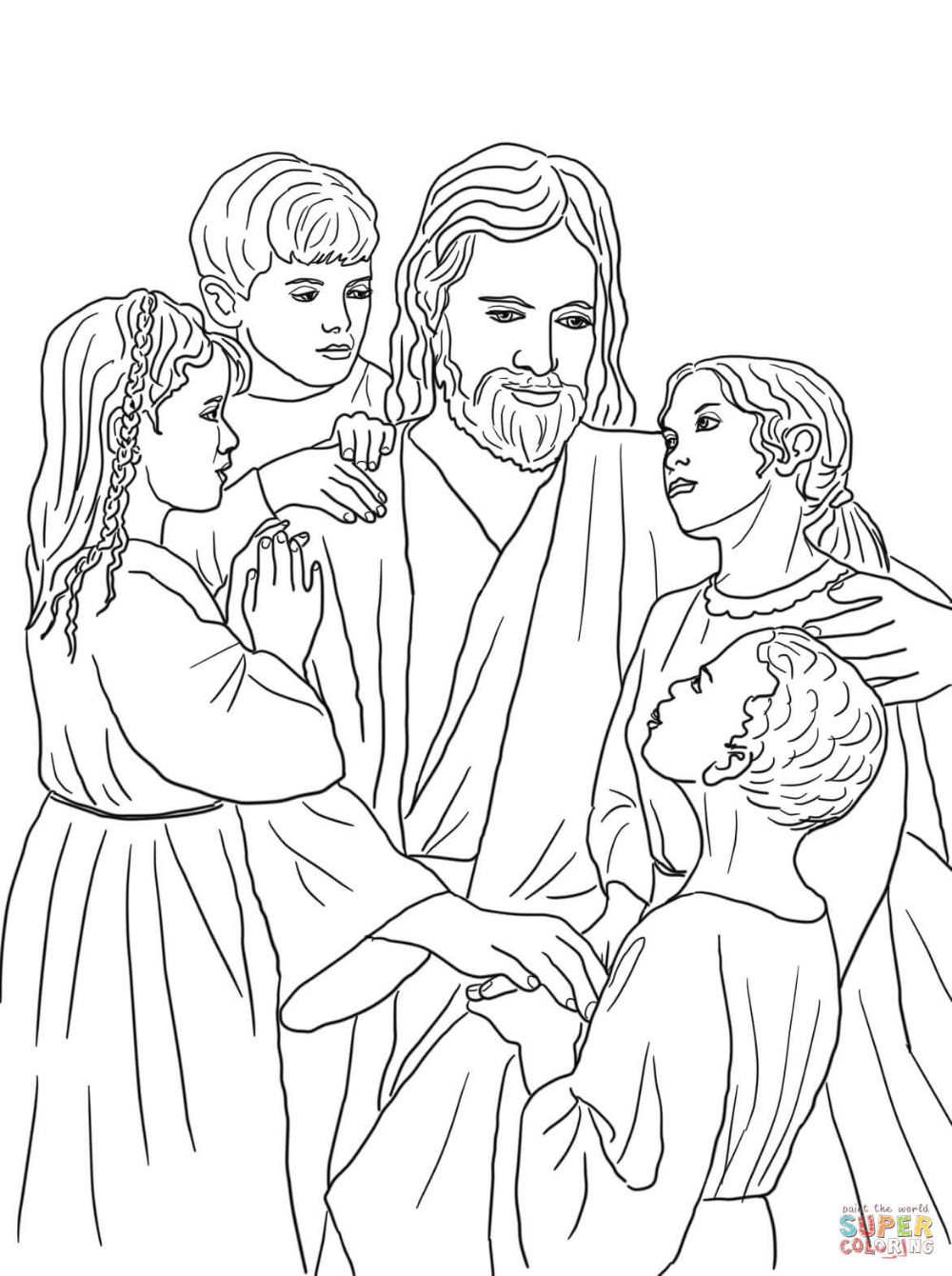 Jesus loves all the children of the world coloring page free printable coloring pages jesus coloring pages sunday school coloring pages coloring pages