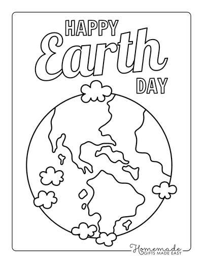 Free earth day coloring pages for kids adults