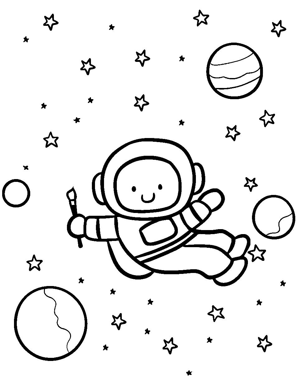 Outer space coloring pages free printable sheets