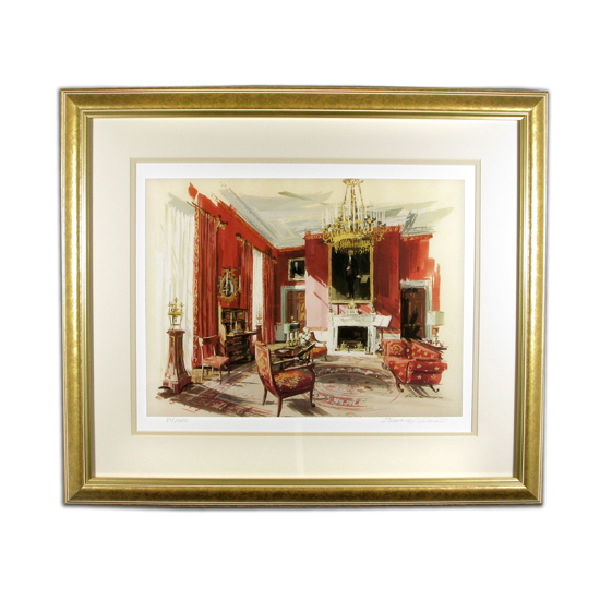 Our house edward lehmans watercolors of jackie kennedys white house