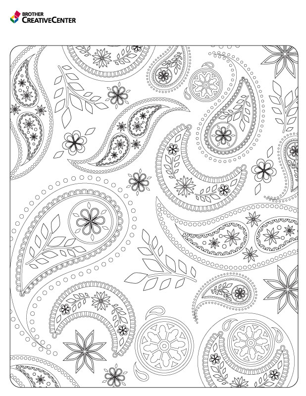 Free printable paisley creative center