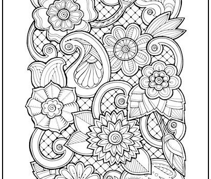 Tag paisley coloring page print it free