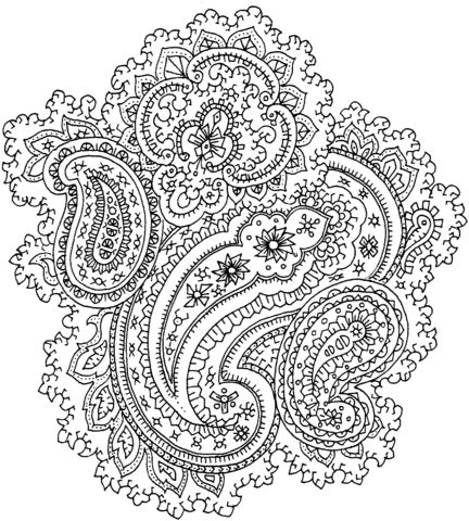 Paisley coloring page free printable coloring pages paisley coloring pages coloring pages designs coloring books