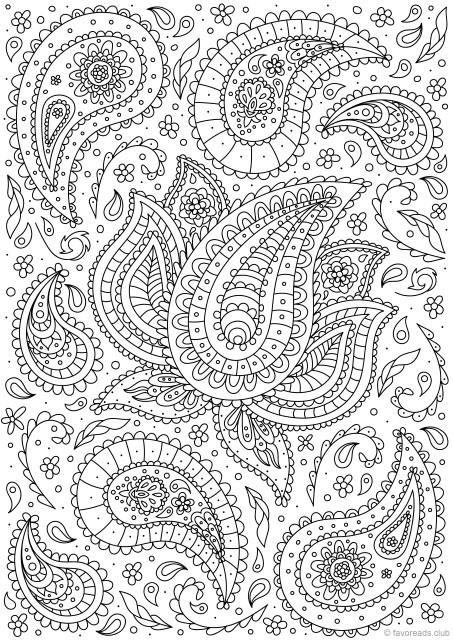 Paisley coloring