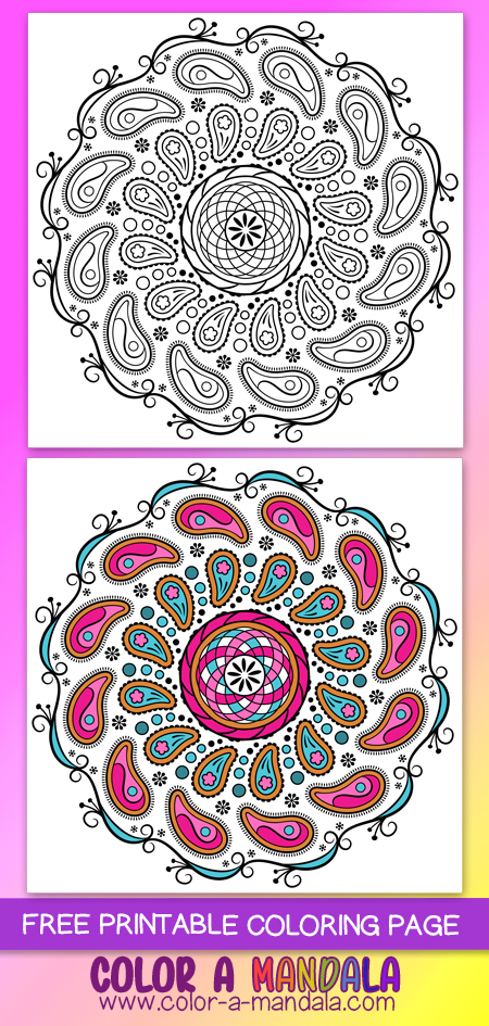 Paisley mandala m