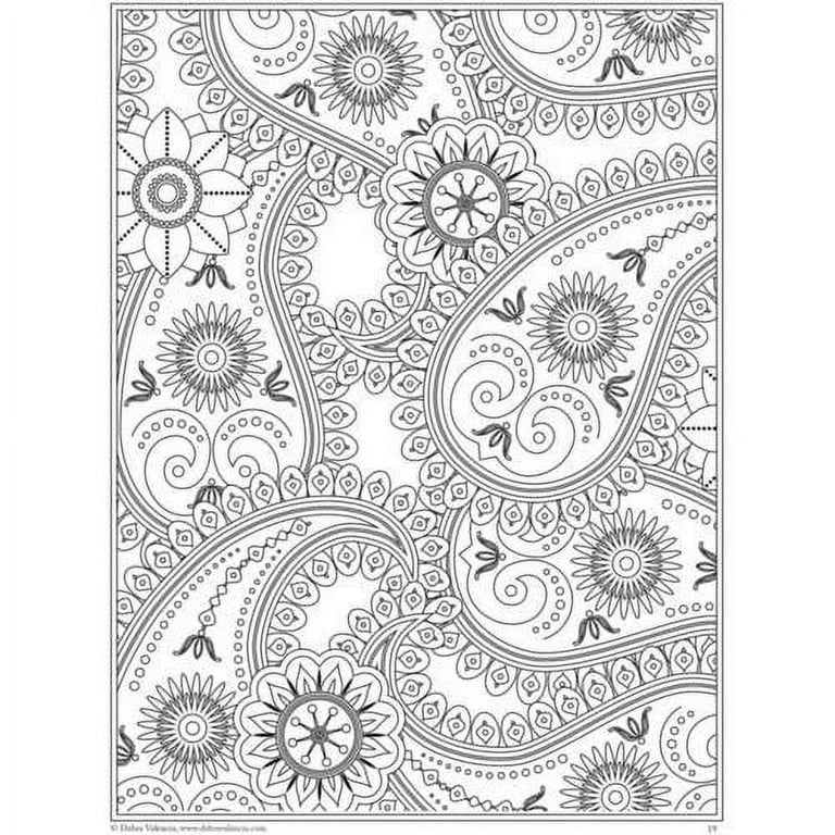 Color studio boho paisley coloring book series paperback isbn