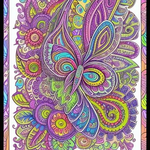 Paisley dreams coloring pages