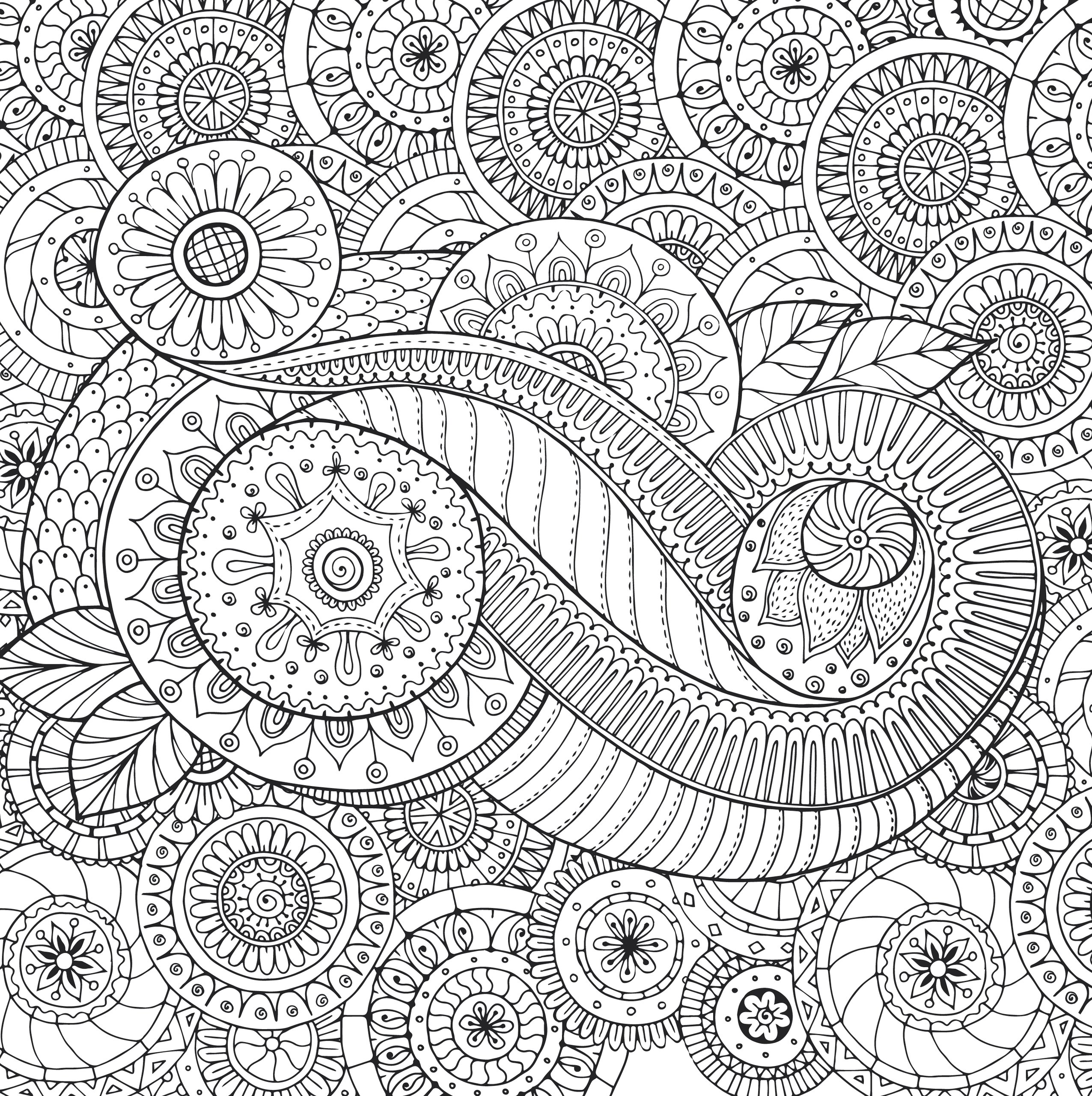 Peaceful paisleys adult coloring book