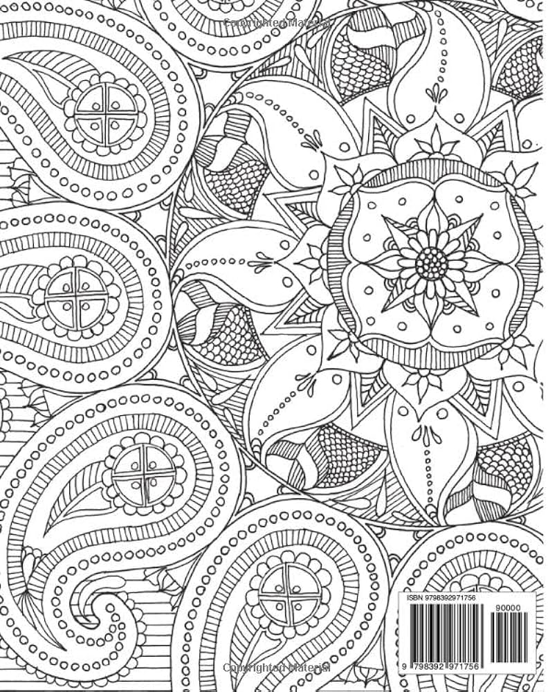 Extreme paisley coloring book by hammond summer lynn