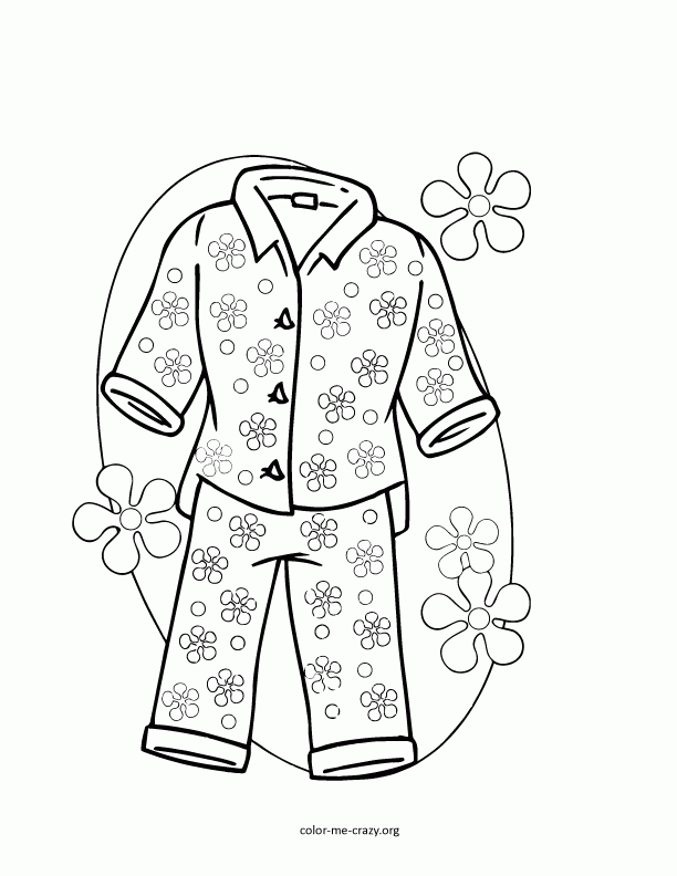 Free pajamas coloring page download free pajamas coloring page png images free cliparts on clipart library