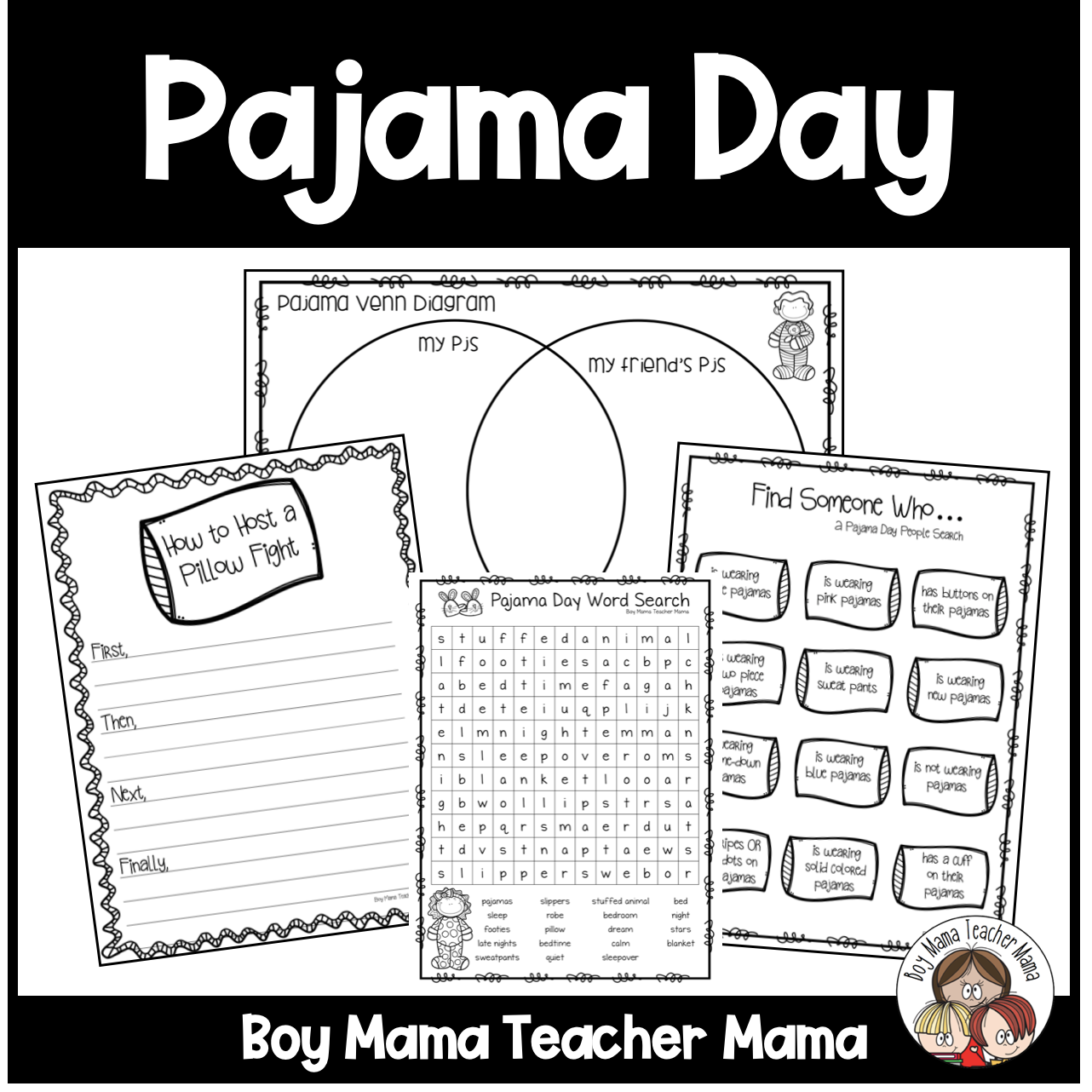 Pajama day made by teachers