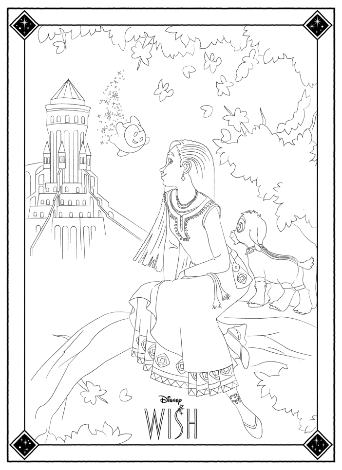 Wish coloring pages