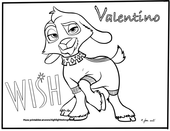 Wish coloring pages