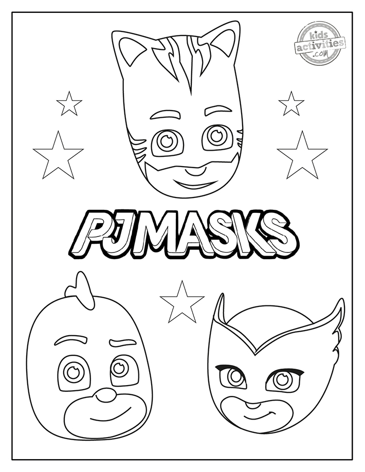 Free printable pj masks coloring pages kids activities blog