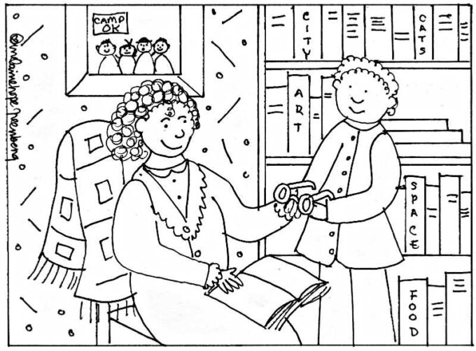 Pajama day coloring page relax read and color