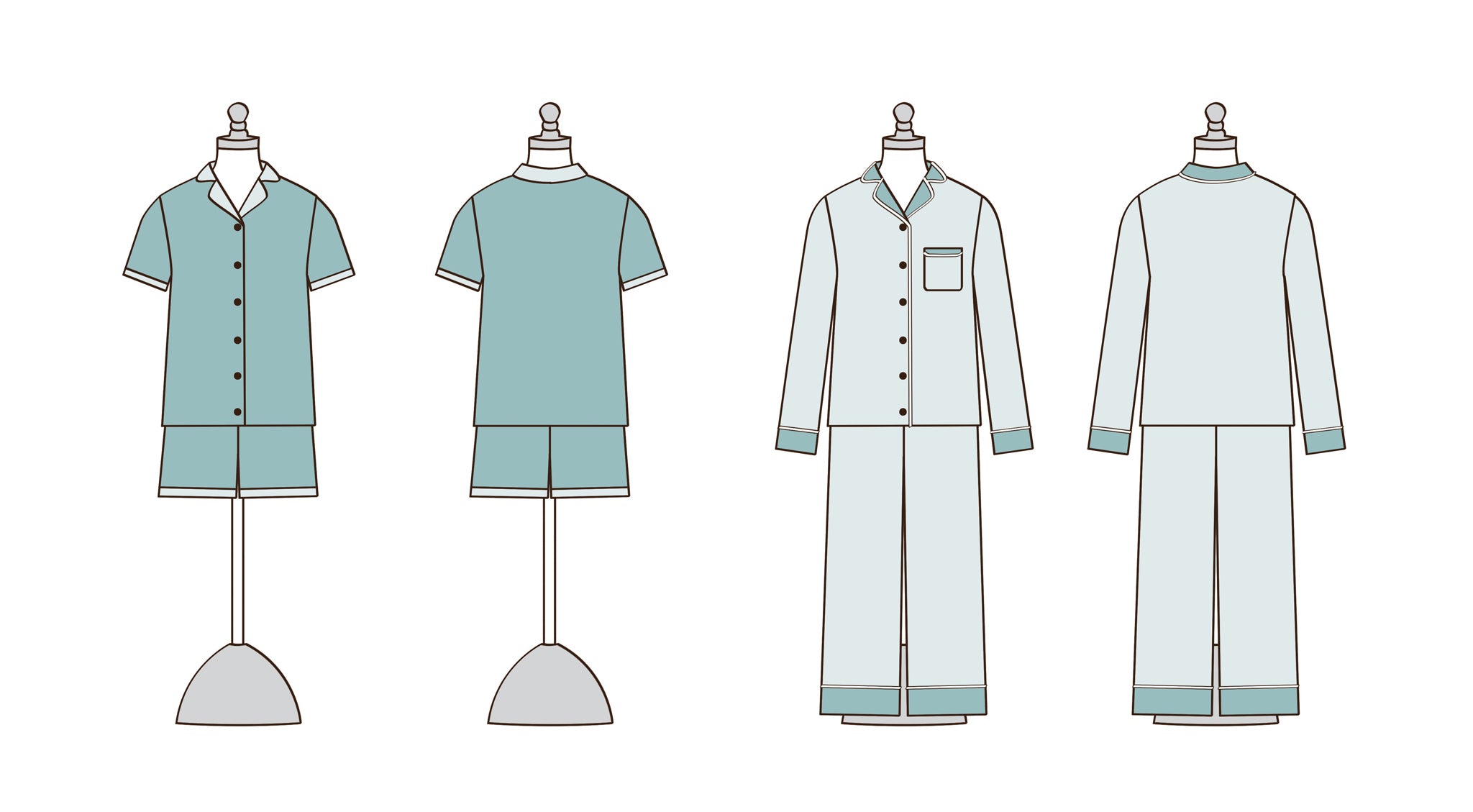 Gracie doll pajamas â violette field threads