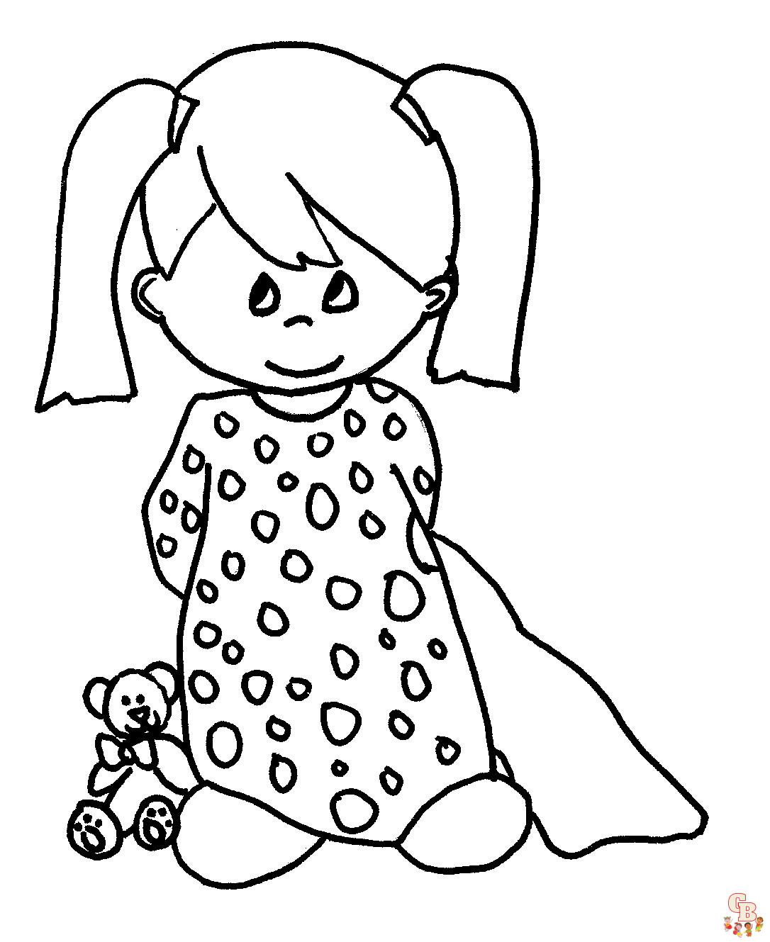 Free printable baby coloring pages for kids