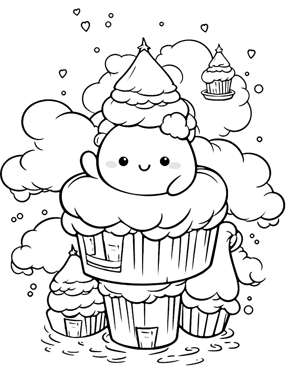 Kawaii coloring pages free printable sheets