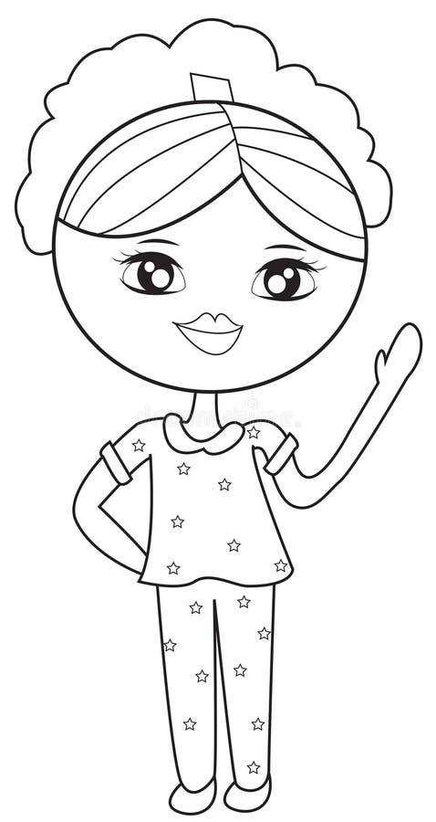 Pajamas coloring stock illustrations â pajamas coloring stock illustrations vectors clipart