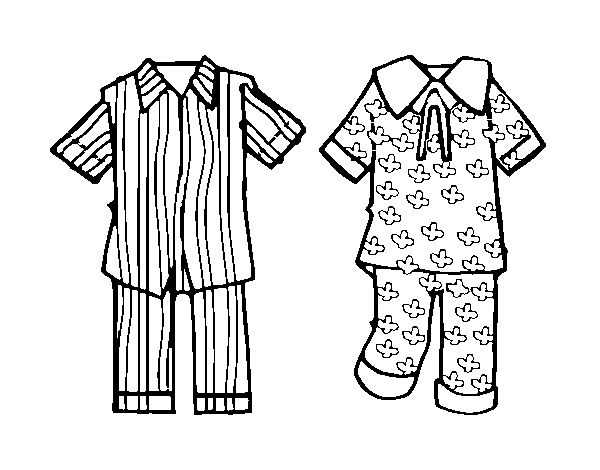 Pajamas loring page dia do pijama pijama desenho pijama