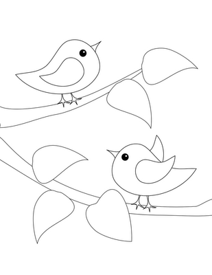 Birds coloring page embroidery patterns applique templates applique patterns