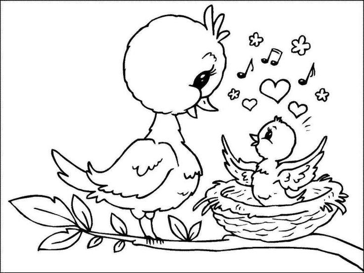 Pajaritos bird coloring pag mothers day coloring pag coloring pag