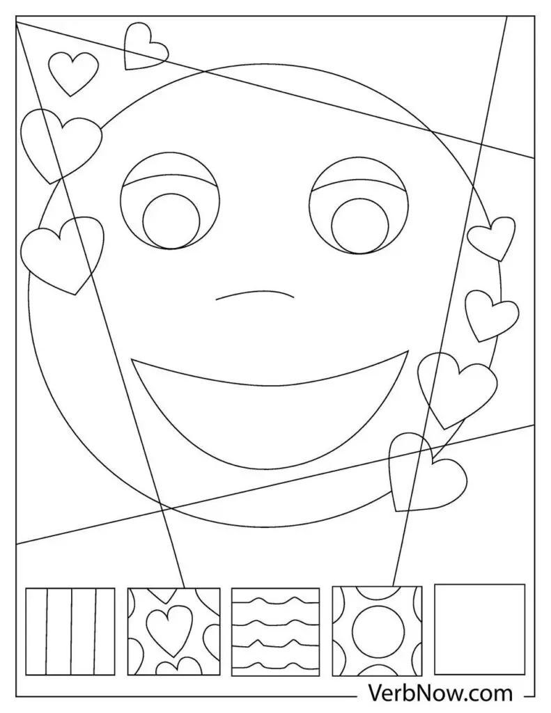 Free emoji coloring pages book for download printable pdf