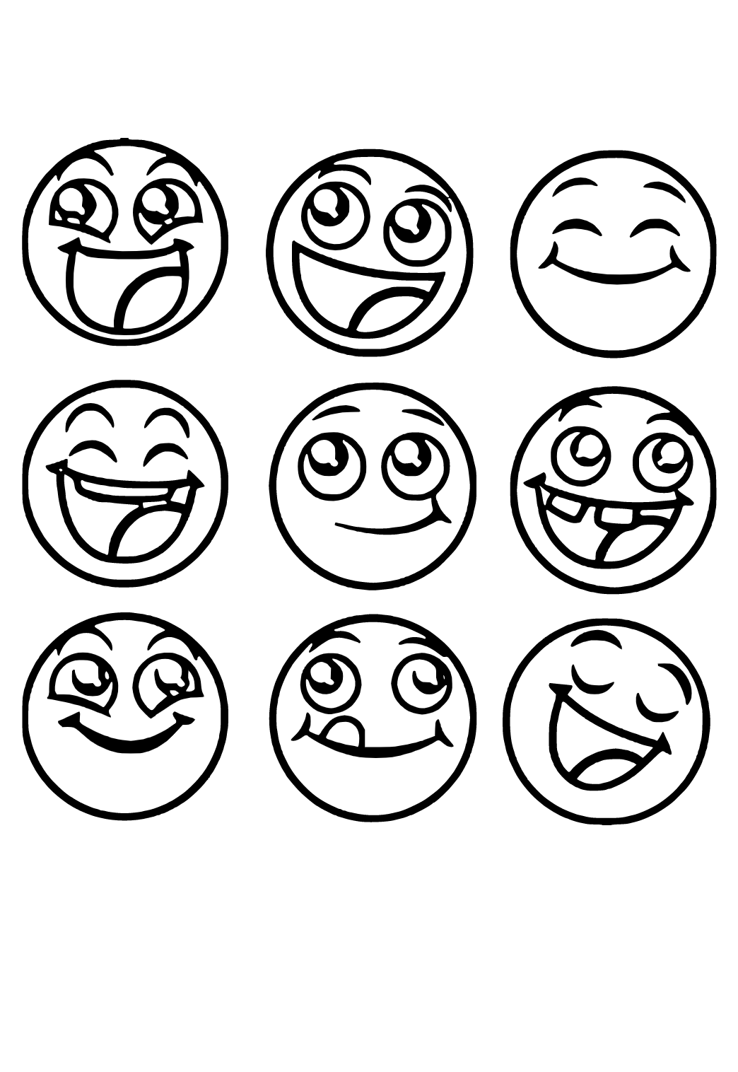 Free printable emoji characters coloring page sheet and picture for adults and kids girls and boys