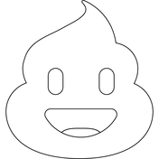 Poop emoji coloring pages free coloring pages