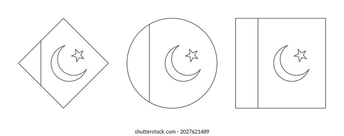 Pakistan flag outline images stock photos d objects vectors